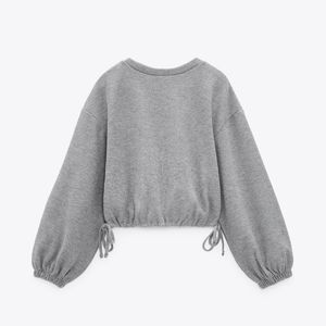 Zara Soft Feel Cropped Sweatshirt